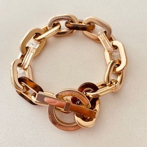 Michael Kors rose gold toggle bracelet